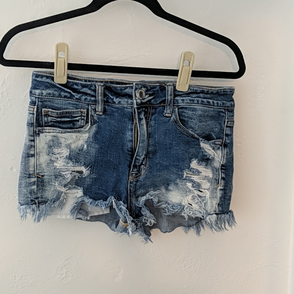 Hi rise jean shortie